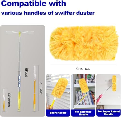 36-Pack Duster Refills with Handle for Swiffer Duster 360