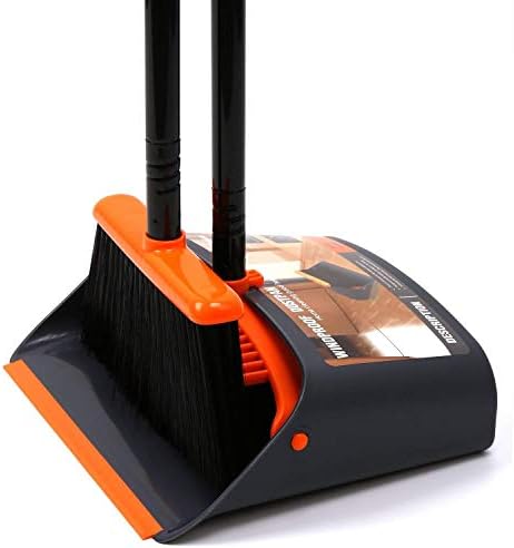 TreeLen Broom and Dustpan Set with 52 Long Handle