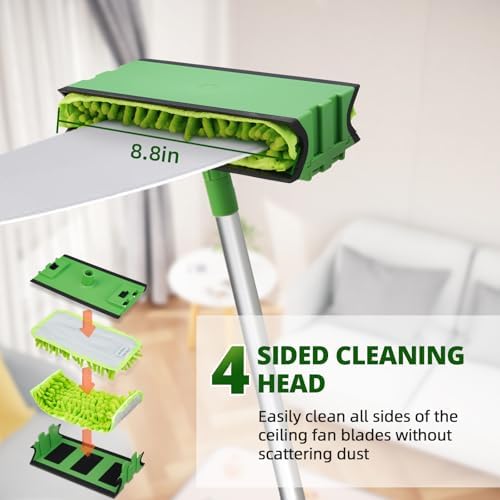 Zavrski Ceiling Fan Cleaner Duster with 6 Ft Extension Pole 1