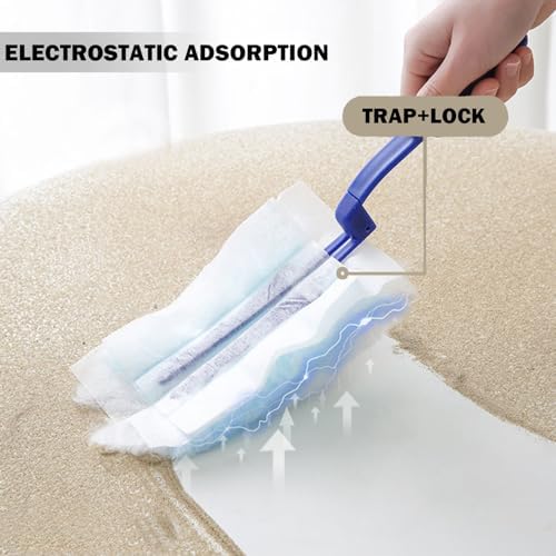 Faliuepe 20 Count Blue Electrostatic Duster Refills