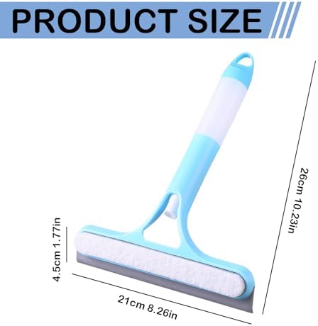 3 in 1 Window Cleaner with Spray Bottle 1PCS Blue