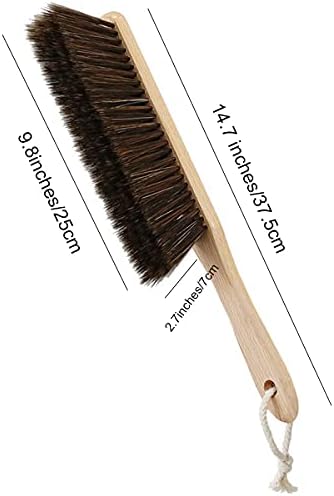 BSMstone Wooden Handle Dusting Brush for Bed Sofa Furniture Clothes Car