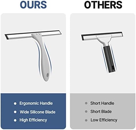 AmazerBath Squeegee for Shower Glass Door 10 Inches