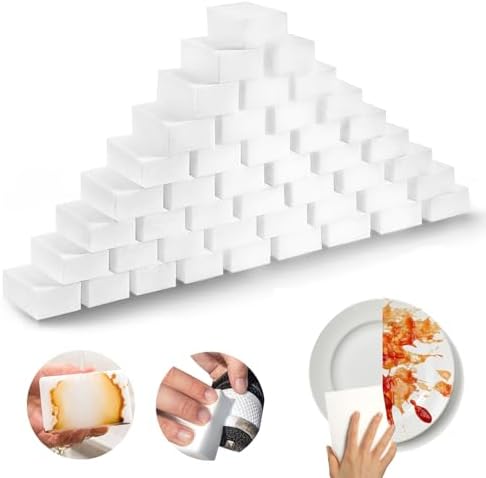 SmilePowo 50 Pack Magic Cleaning Sponges