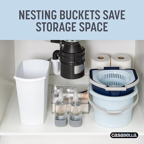 Casabella Spin Mop System - 2 Bucket Design Blue