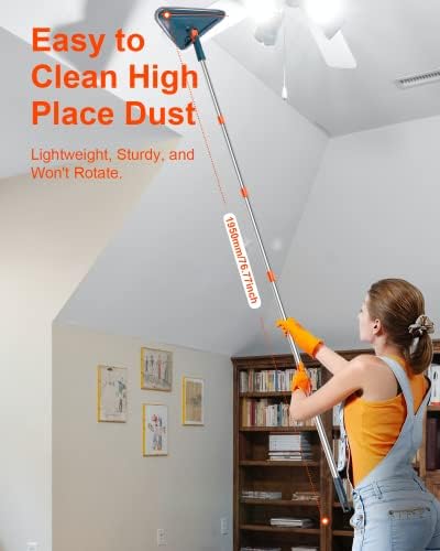 RUZYEDAL Wall Cleaner Mop with 85 Long Handle 1