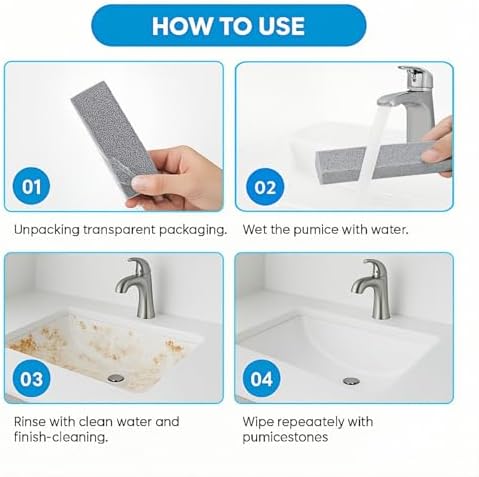 24 Pack Pumice Stones for Toilet Cleaning