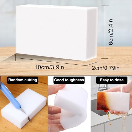 Magic Sponge Eraser 100 Pack - Multi Surface Cleaner