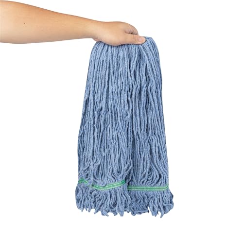 Restaurantware MOP Head Only - 32 Ounce Wet Mop Cotton Blend Machine Washable