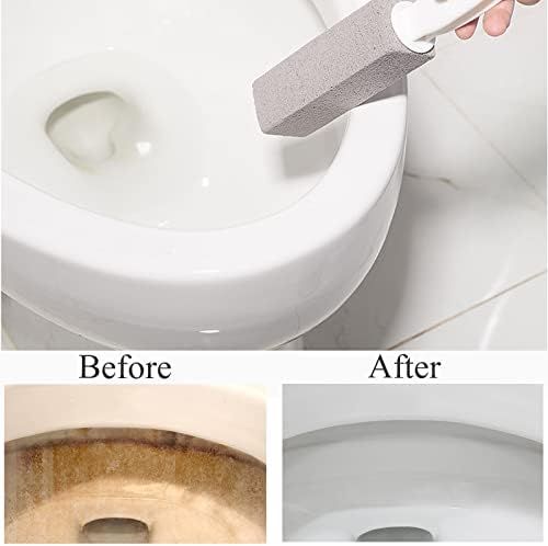 FALAMON 2 Pack Pumice Stones with Handle for Toilet and Kitchen Cleaning