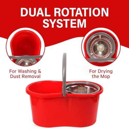 TAKTICK Spin Mop and Bucket Set with Wringer