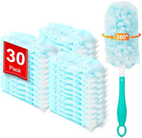 KeFanta Heavy Duty Duster Refills 30 Count with 1 Handle