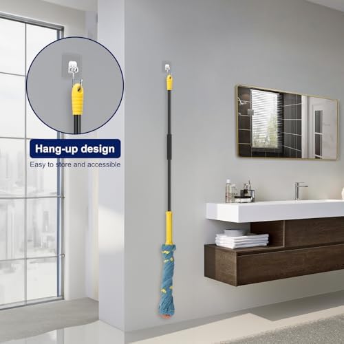 KeFanta Self-Wringing Twist Mop with Scouring Pad