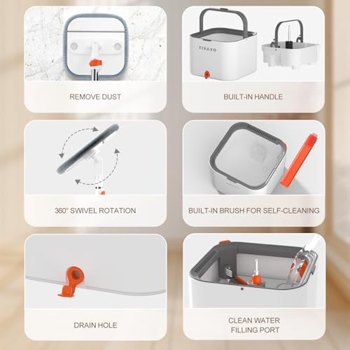 TIVAXO Mop and Bucket Set with Water Separation