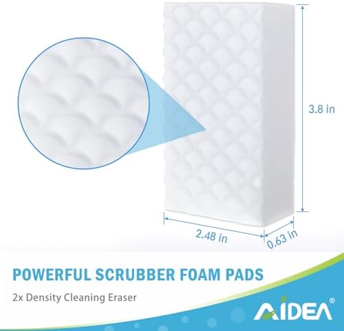 AIDEA Magic Sponges Cleaning Eraser 12 Pads Multi-Surface Use