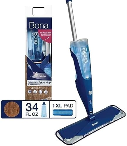 Bona Hardwood Floor Premium Spray Mop with Microfiber Pad and Solution