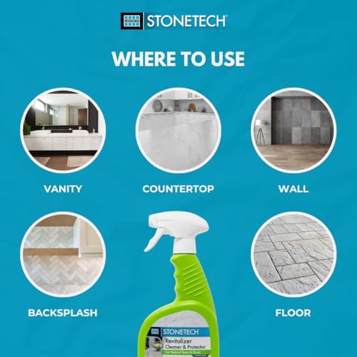StoneTech Revitalizer Cleaner and Protector 3-in-1 Natural Stone Cleaner