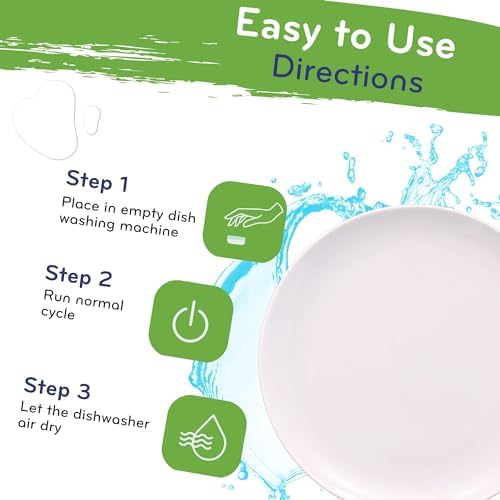 ECO-GALS Dishwasher Cleaner - 12 Tablets 12 Month Supply