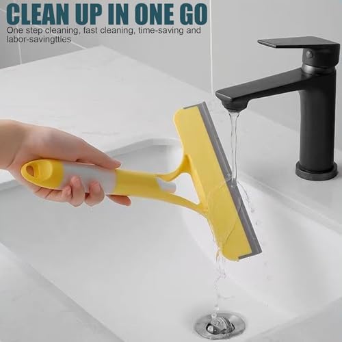 3-in-1 Window Cleaning Tool with Spray Scraper