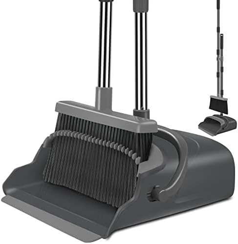 Kelamayi Broom and Dustpan Set - Black Gray