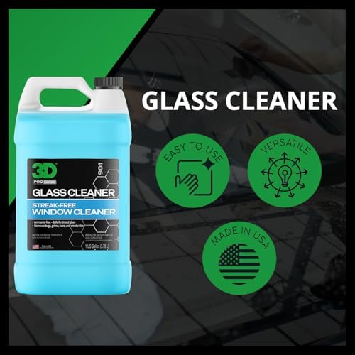 3D Glass Cleaner - Streak Free Tint Safe Gallon Size