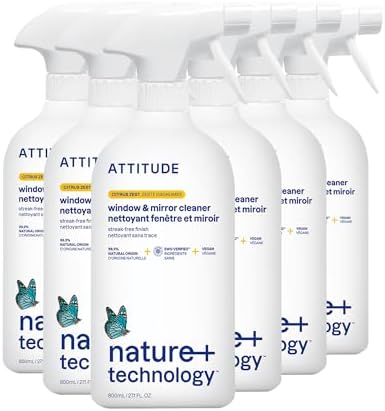 ATTITUDE Window Mirror Cleaner 271 Fl Oz Pack of 6