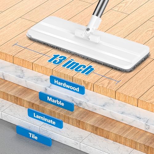 Vosante 4pcs Microfiber Mop Pads for Joymoop and Bucket Set