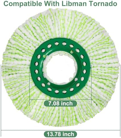 Vosante 4pcs Spin Mop Replacement Heads 1