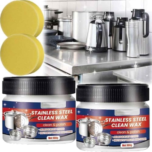 Stainless Steel Scratch Remover Paste 2PCS for Kitchen Appliances