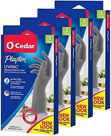 PLAYTEX Reusable Rubber Cleaning Gloves - 4 Pack