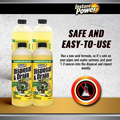 Instant Power Drain Cleaner with Lemon Scent 1 Liter 4 Pack