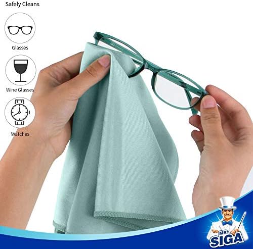 MRSIGA Ultra Fine Microfiber Cloths Pack of 12 35x40cm