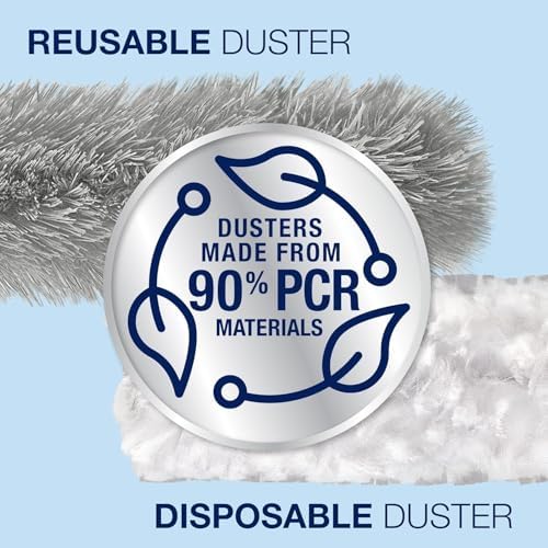 Bona High Performance Dusting Kit - 6FT Extendable Handle 3 Disposable Dusters