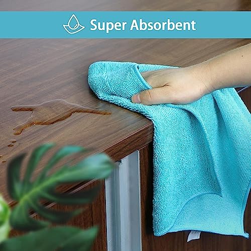 HOMEXCEL 12 Pack Microfiber Cleaning Cloths