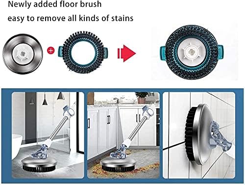 Michao Spin Mop Bucket with 6 Microfiber Heads and 62 Handle