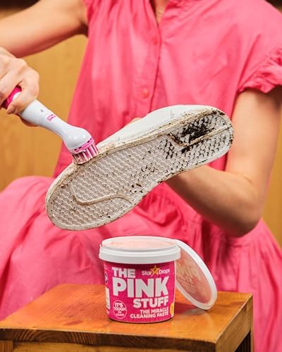 The Pink Stuff Miracle Scrubber Kit with 4 Brush Heads