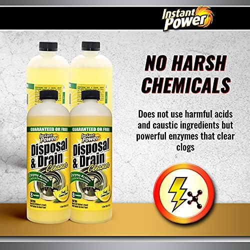 Instant Power Drain Cleaner with Lemon Scent 1 Liter 4 Pack