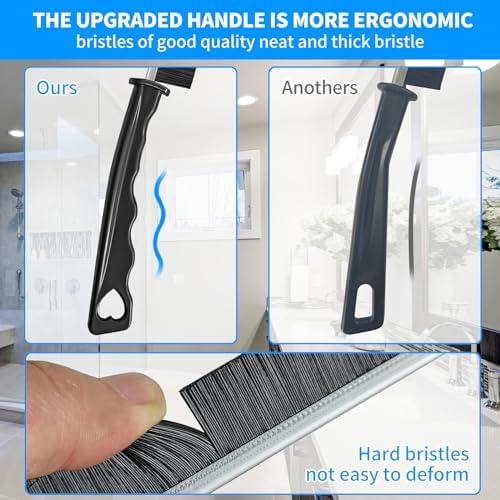 4TH Multi-Purpose Deep Crevice Cleaning Brush - 4 Pcs Black