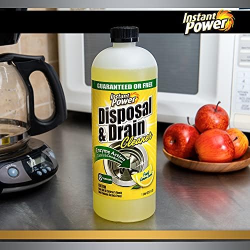 Instant Power Drain Cleaner with Lemon Scent 1 Liter 4 Pack