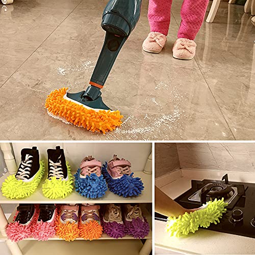 SUSIFT 10 PCS Dust Duster Slippers for Home Office Kitchen