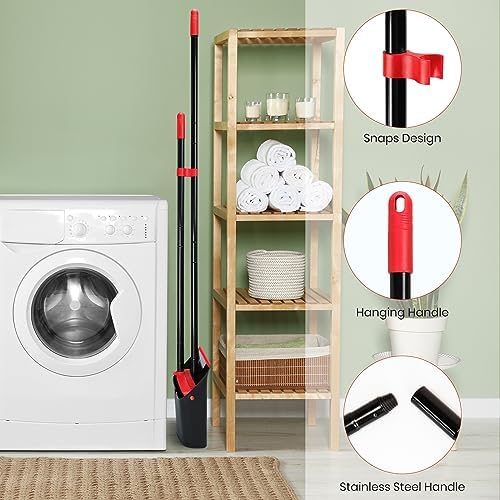 TreeLen Broom and Dustpan Set for Home