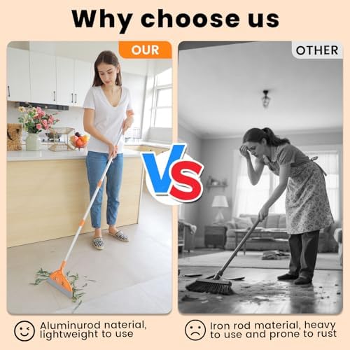 BURFERLY Magic Rubber Air Broom 2 in 1 Cleaning Tool Set