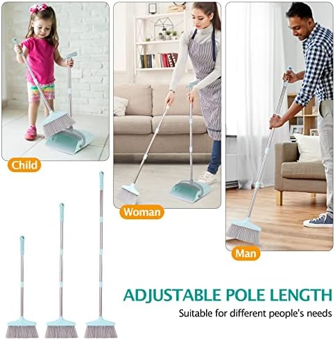 XXXFLOWER 55 Long Handle Broom and Dustpan Set