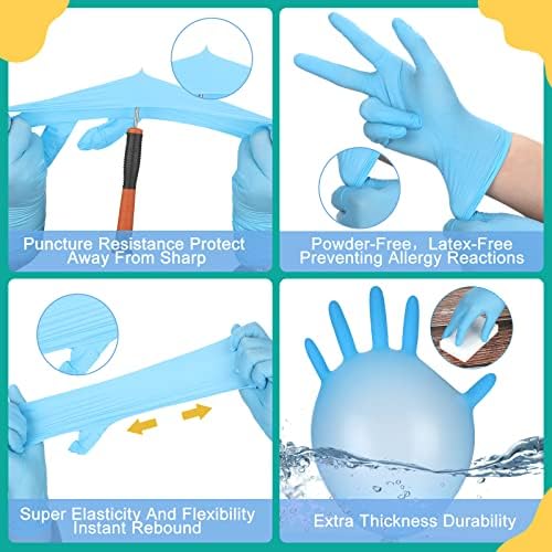 Woanger 200 Pieces Kids Nitrile Gloves No Latex X-Small