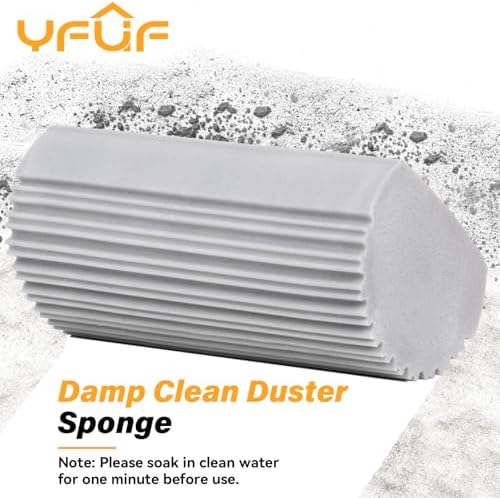 2-Pack Magic Sponge Duster for Baseboards and Windows