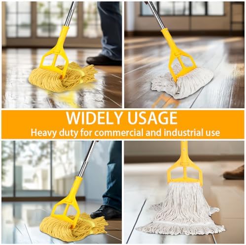 Heavy Duty String Mop with 2 Reusable Heads