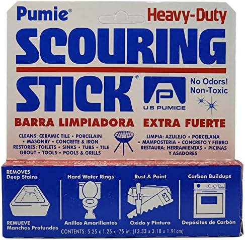 PUMIE Pumice Scouring Stick - Extra Strong Heavy Duty for Tough Stains