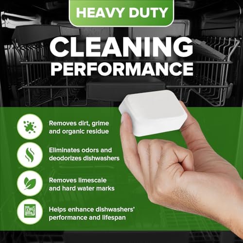 Renuv Heavy Duty Dishwasher Cleaner Tablets 12 Tabs - 1 Yr Supply 1