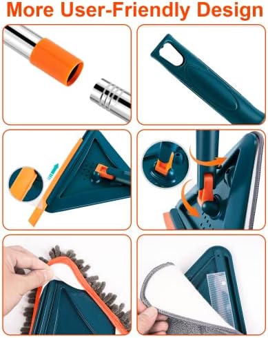 RUZYEDAL Wall Cleaner Mop with 85 Long Handle 1