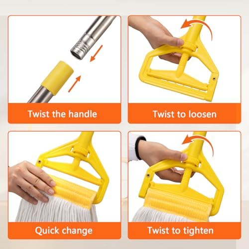 Conliwell Heavy Duty Commercial Mop with 48 Long Handle